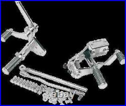 Chrome Forward Control Kit with Pegs Harley Softail 84-98