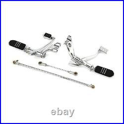 Chrome Forward Control Levers Linkages Fit For Harley Sportster 883 1200 04-13