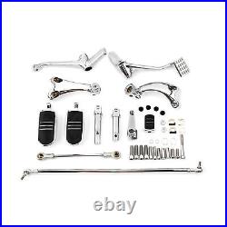 Chrome Forward Control Levers Linkages Fit For Harley Sportster 883 1200 04-13