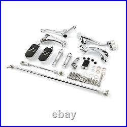 Chrome Forward Control Levers Linkages Fit For Harley Sportster 883 1200 04-13