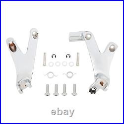 Chrome Forward Control Mounts Fit For Harley Sport Glide FLSB Fat Bob 18-2023