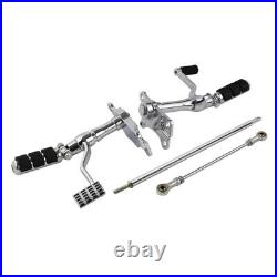 Chrome Forward Control Peg Lever Linkage Fit For Harley Sportster XL 1991-2003