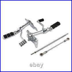 Chrome Forward Control Peg Lever Linkage Fit For Harley Sportster XL 1991-2003