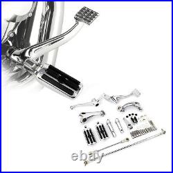 Chrome Forward Control Peg Linkages Levers Fit For Harley Sportster XL883 04-13