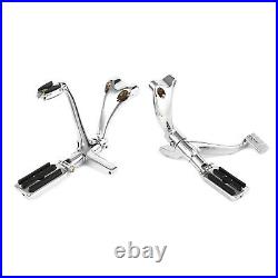 Chrome Forward Control Peg Linkages Levers Fit For Harley Sportster XL883 04-13