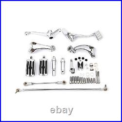 Chrome Forward Control Peg Linkages Levers Fit For Harley Sportster XL883 04-13