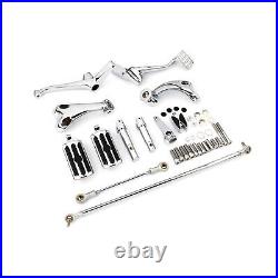 Chrome Forward Control Peg Linkages Levers Fit For Harley Sportster XL883 04-13