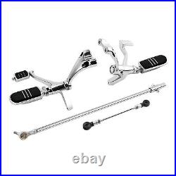 Chrome Forward Control Pegs Bracket Fit For Harley Sportster 883 1200 2014-20UP