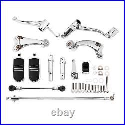 Chrome Forward Control Pegs Bracket Fit For Harley Sportster 883 1200 2014-20UP