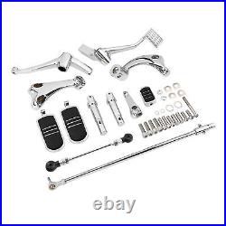 Chrome Forward Control Pegs Bracket Fit For Harley Sportster 883 1200 2014-20UP