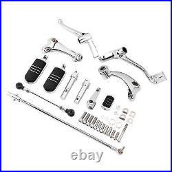 Chrome Forward Control Pegs Bracket Fit For Harley Sportster 883 1200 2014-20UP