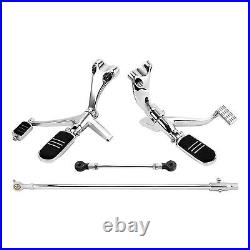 Chrome Forward Control Pegs Bracket Fit For Harley Sportster 883 1200 2014-20UP