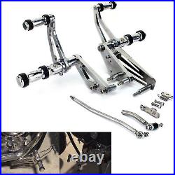 Chrome Forward Control Pegs For Yamaha V Star XVS 1100 Classic Custom Silverado