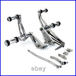 Chrome Forward Control Pegs For Yamaha V Star XVS 1100 Classic Custom Silverado