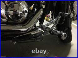 Chrome Forward Control Pegs For Yamaha V Star XVS 1100 Classic Custom Silverado