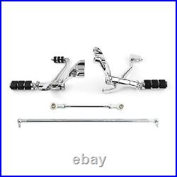 Chrome Forward Control Pegs Levers Linkages Fit For Harley Sportster XL 04-13