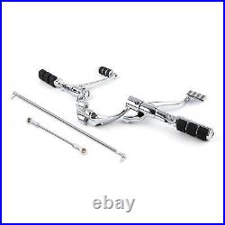 Chrome Forward Control Pegs Levers Linkages Fit For Harley Sportster XL 04-13