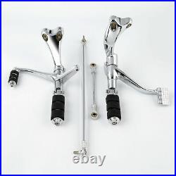 Chrome Forward Control Pegs Levers Linkages Fits For Harley Sportster 1200 04-08