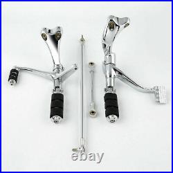 Chrome Forward Control Pegs Levers Linkages For Harley 2007- 2012 Sportster 1200