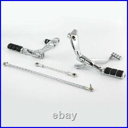 Chrome Forward Control Pegs Levers Linkages For Harley 2007- 2012 Sportster 1200