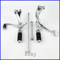 Chrome Forward Control Pegs Levers Linkages SET For Harley Sportster 1200 883 XL