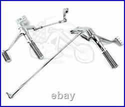 Chrome Forward Controls Control Kit with Footpeg Set 2004-2013 Harley Sportster XL