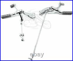 Chrome Forward Controls Control Kit with Footpeg Set 2004-2013 Harley Sportster XL