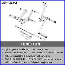 Chrome Forward Controls Foot Peg Kit For Harley 2018-2023 Softail FLSL FXBB FXLR