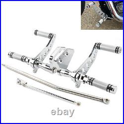 Chrome Forward Controls Foot Pegs Kit For Harley Dyna Street Bob 06-17 Low Rider