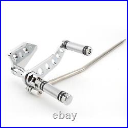 Chrome Forward Controls Foot Pegs Kit For Harley Dyna Street Bob 06-17 Low Rider