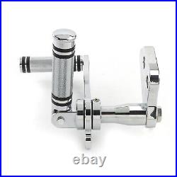 Chrome Forward Controls Foot Pegs Kit For Harley Dyna Street Bob 06-17 Low Rider