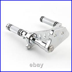 Chrome Forward Controls Foot Pegs Kit For Harley Dyna Street Bob 06-17 Low Rider