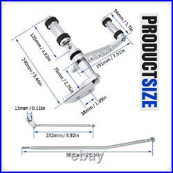 Chrome Forward Controls For Harley 2000-17 Dyna Low Rider FXDL Super Glide FXD