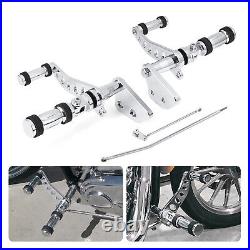 Chrome Forward Controls For Harley 2000-17 Dyna Low Rider FXDL Super Glide FXD