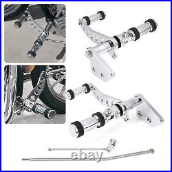 Chrome Forward Controls For Harley 2000-17 Dyna Low Rider FXDL Super Glide FXD