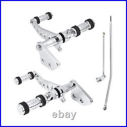 Chrome Forward Controls For Harley 2000-17 Dyna Low Rider FXDL Super Glide FXD