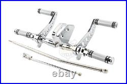 Chrome Forward Controls Kit Foot Pegs For Harley Dyna Street Bob FXDB FXDL 00-17