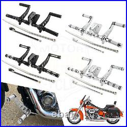 Chrome Forward Controls Kit Foot Pegs For Harley Dyna Street Bob FXDB FXDL 00-17