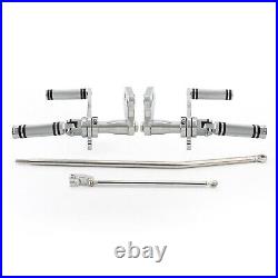 Chrome Forward Controls Kit Foot Pegs For Harley Dyna Street Bob FXDB FXDL 00-17