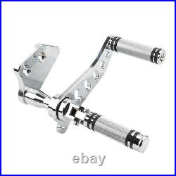 Chrome Forward Controls Kit Foot Pegs For Harley Dyna Street Bob FXDB FXDL 00-17