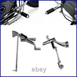 Chrome Forward Controls Kit For Harley-Davidson Sportster Nightster 07-12 XL883C