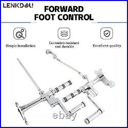 Chrome Forward Controls Kit For Harley Sportster XL 883 1200 XLH1100 XLH883 1200