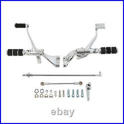 Chrome Forward Controls Kit Pegs Levers Linkages For Harley Sportster 2014-2022