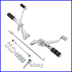 Chrome Forward Controls Kit Pegs Levers Linkages For Harley Sportster 2014-2022