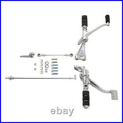 Chrome Forward Controls Kit Pegs Levers Linkages For Harley Sportster 2014-2022