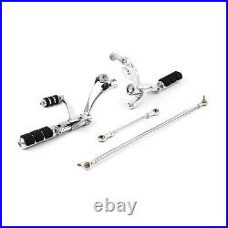 Chrome Forward Controls Kit Pegs Levers Linkages For Harley Sportster 883 1200