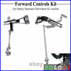 Chrome Forward Controls Kit for Harley Sportster Roadster 1200 Iron 883 2014-21