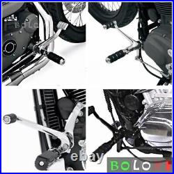 Chrome Forward Controls Kit for Harley Sportster Roadster 1200 Iron 883 2014-21