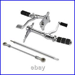 Chrome Forward Controls Peg Lever Linkages Fit For Harley Sportster XL 1991-2003