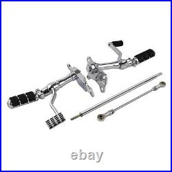 Chrome Forward Controls Peg Lever Linkages Fit For Harley Sportster XL 1991-2003